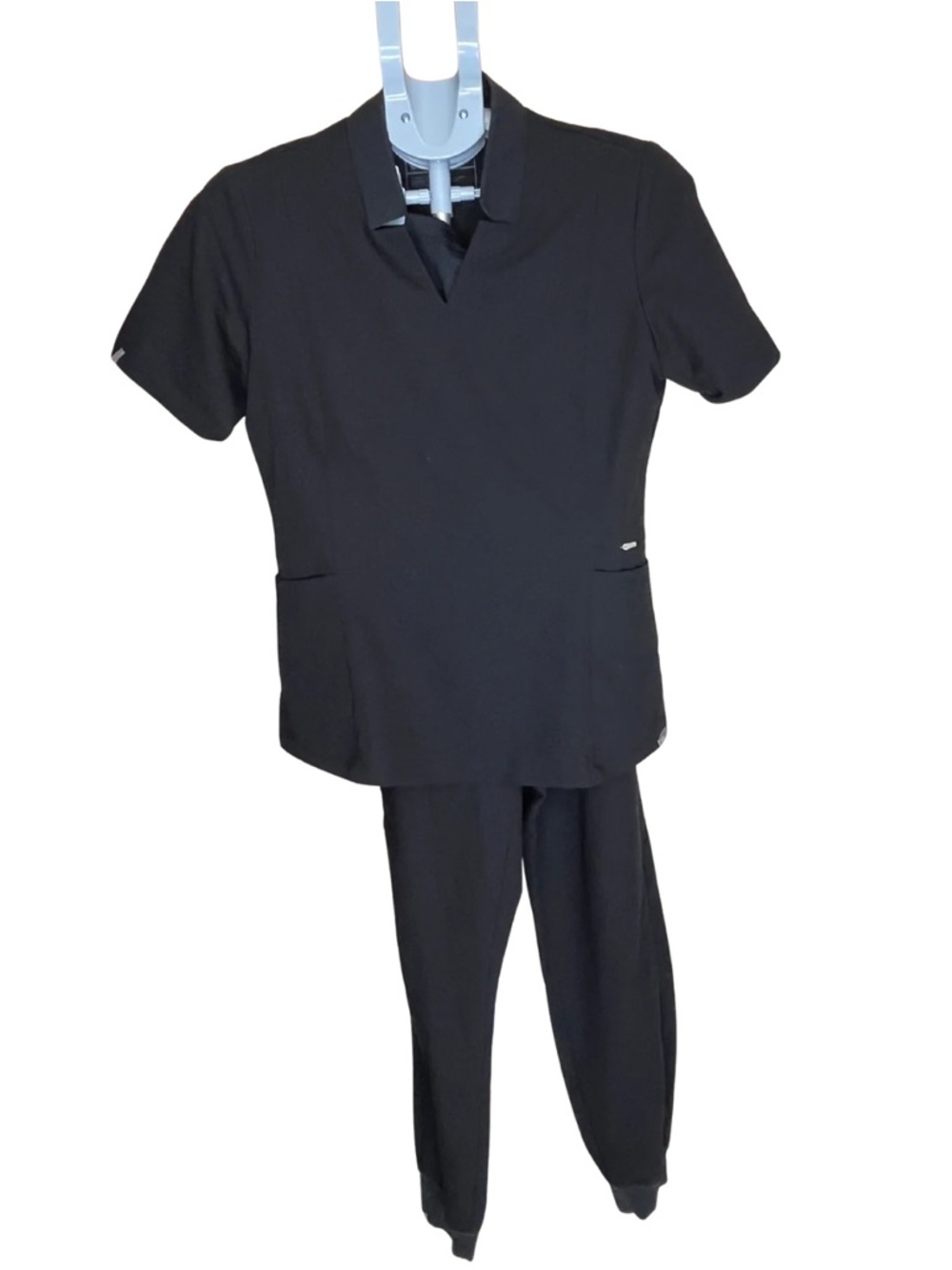 FIGS Maternity Scrub Set Size S Black Technical Collection Jogger Pants